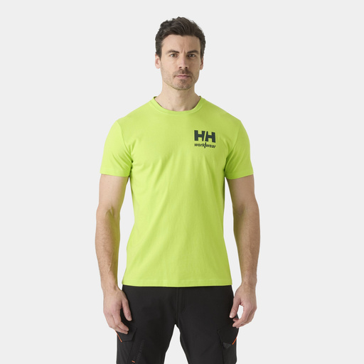T-shirt męski Helly Hansen lime 79309-420 - M